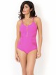 Maillot de bain sculptant 1 pièce Minerva - Rose foncé - Mirachic - Miradonna