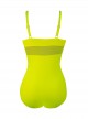 Maillot de bain sculptant 1 pièce Dafne - Jaune Citron - Mirachic - Miradonna