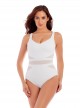 Maillot de bain gainant It's a Cinch Blanc - Illusionists - "M" - Miraclesuit swimwear