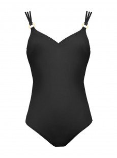 Maillot de bain sculptant 1 pièce Mirabasic Urania - Noir - Miradonna