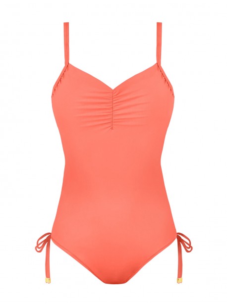 Maillot de bain sculptant 1 pièce Mirabasic Venus - Mandarine - Miradonna