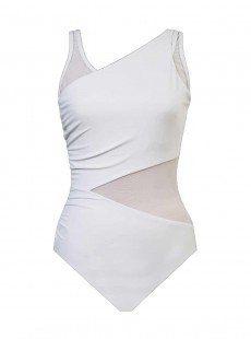 Maillot de bain gainant Azura Blanc - Illustionists - "M" -Miraclesuit Swimwear