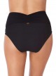 Culotte de bain taille haute Gimlet Noir - Amoressa