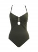 Maillot de bain lissant 1 pièce Nothern Cross Olive - Eclipse - Amoressa