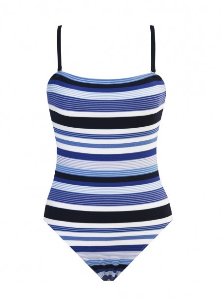 Maillot de bain lissant 1 pièce bandeau Calypso - Mykonos - Amoressa