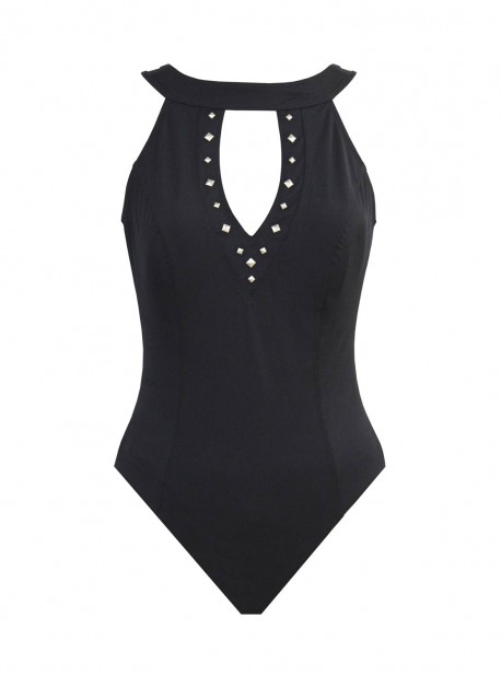 Maillot de bain lissant 1 pièce Linda Noir - Freedom - Amoressa