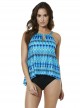 Tankini Peephole - Cabana chic -"M" - Miraclesuit Swimwear