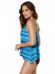 Tankini Peephole - Cabana chic -"M" - Miraclesuit Swimwear