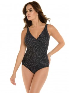 Maillot de bain gainant Oceanus Noir - Must haves - Pin point - "FC" -Miraclesuit Swimwear