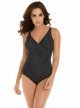 Maillot de bain gainant Oceanus Noir - Must haves - Pin point - "W" -Miraclesuit Swimwear