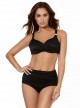 Haut de maillot de bain Noir surplice - Solid - "M" - Miraclesuit Swimwear