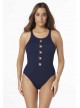  Maillot de bain lissant 1 pièce Rialto Bleu Marine - A Venetian Affair - Amoressa