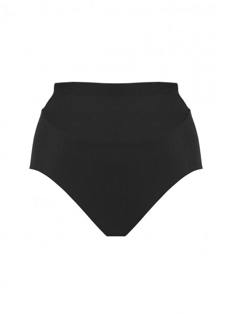 Culotte de bain lissante taille extra-haute Martini Noir - Gitano - Amoressa