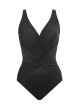 Maillot de bain 1 pièce gainant Twister noir - Rock Solid - " M " - Miraclesuit Swimwear