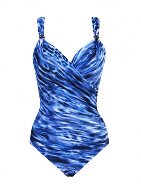 Maillot de bain 1 pièce gainant Siren bleu - Lynx Lazuli - " M " - Miraclesuit Swimwear