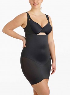 Fond de robe torsette gainant extra ferme Noir - Wyob Flexible Fit - Miraclesuit Shapewear