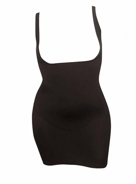 Fond de robe torsette gainant extra ferme Noir - Wyob Flexible Fit - Miraclesuit Shapewear