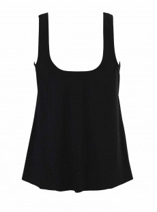 Ursula Tankini Top Noir - Illusionists - "W" - Miraclesuit Swimwear