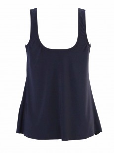 Ursula Tankini Top Bleu Nuit - Solid - "W" - Miraclesuit Swimwear