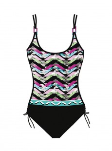 Maillot de bain sculptant 1 pièce - Graphic Diana Laces - Miradonna