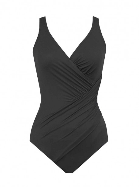 Maillot de bain gainant Oceanus Noir - Solid -  "FC" -Miraclesuit Swimwear