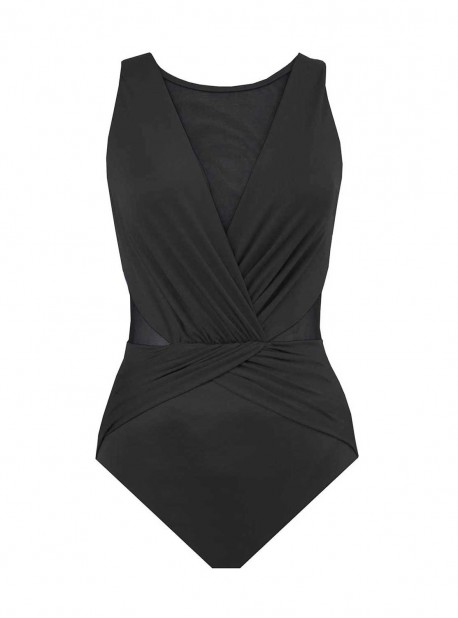 Maillot de bain gainant Palma Noir - Illustionists - "W" -Miraclesuit Swimwear