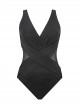 Maillot de bain gainant Crossover Noir - Illustionists - "M" - Miraclesuit Swimwear    