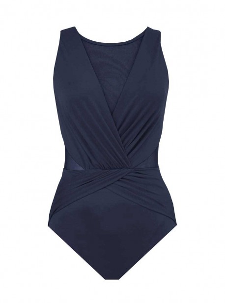 Maillot de bain gainant Palma Bleu nuit - Illustionists - "M" - Miraclesuit Swimwear 