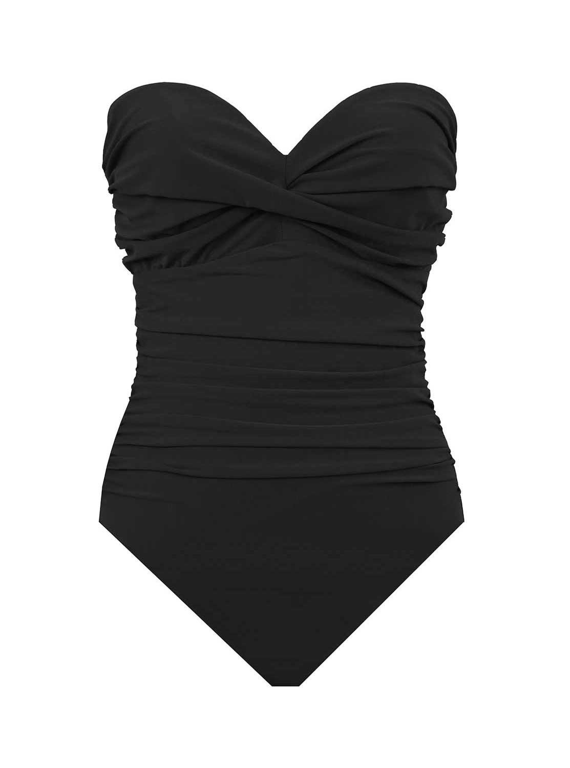 Maillot de bain gainant Madrid Noir - Rock Solid - M -Miraclesuit Swimwear