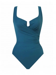 Maillot de bain gainant Escape Bleu Canard - Must Haves - "M" - Miraclesuit swimwear