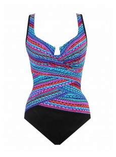 Maillot de bain gainant Layered Escape Multicolor - Carnivale - "M" - Miraclesuit swimwear