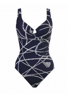 Maillot de bain gainant Escape Bleu Nuit - Thoroughbred - "M" - Miraclesuit swimwear