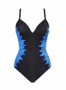 Maillot de bain gainant Temptation Bleu - Blue Curacao - "M" - Miraclesuit swimwear