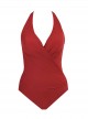 Maillot de bain 1 pièce gainante Wrapsody rouge - Rock Solid - " M " - Miraclesuit Swimwear