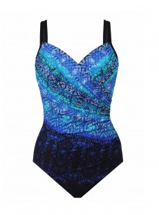 Maillot de bain gainant Seraphina Bleu - Blue Curacao - "FC" -Miraclesuit Swimwear