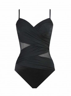 Maillot de bain gainant Mystify Noir - Net Work - "M" - Miraclesuit swimwear