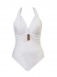 Maillot de bain gainant Rockstar Blanc - Rock Solid - "M" -Miraclesuit Swimwear