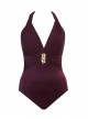 Maillot de bain gainant Rockstar Bordeaux- Rock Solid - "M" -Miraclesuit Swimwear 