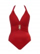 Maillot de bain gainant Rockstar Rouge - Rock Solid - "M" - Miraclesuit Swimwear