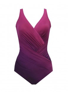 Maillot de bain gainant Jillian Dip Dye Mûre - "M" - Miraclesuit