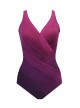 Maillot de bain gainant Jillian Dip Dye Mûre - Grandes tailles "W" - Miraclesuit