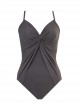 Maillot de bain gainant Love Knot Gris - Rock Solid - "M" - Miraclesuit Swimwear