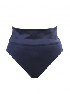 Culotte de maillot de bain bleu nuit à revers - Solid - "M" -Miraclesuit Swimwear   