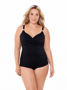 Tankini Surplice - Solid -  "M" - Miraclesuit Swimwear