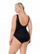 Maillot de bain gainant Crossover Noir - Illusionists - "W" - Miraclesuit Swimwear