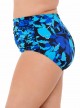 Culotte de bain gainante taille-haute Norma-Jean Retro Bleu - Petal Play - "M" - Miraclesuit Swimwea