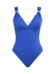 Maillot de bain lissant 1 pièce Fandango Bleu Electrique - Gitano - Amoressa	