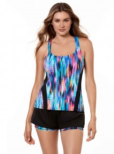 Top Surf's up - Prismatix - "M" - Miraclesuit Swimwear