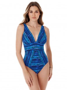 Maillot de bain gainant Odyssey Bleu - Secret Sanskrit - "M" - Miraclesuit swimwear