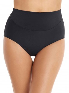 Culotte de bain lissante taille extra-haute Martini Noir - Gitano - Amoressa